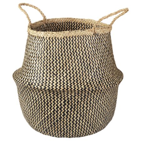 Корзина ФЛОДИС, водоросли, черный (37 см)