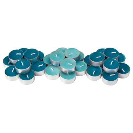 Свеча греющая ароматическая СИНЛИГ, бирюзовый морской бриз, бирюзовый