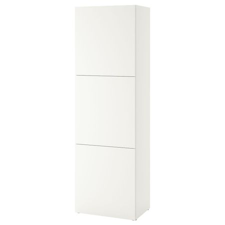 Стеллаж с дверьми, белый Лаппвикен/белый 60x42x193 см IKEA BESTÅ БЕСТО 094.420.70