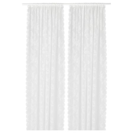 ALVINE SPETS Гардины, 2 шт. - белый с оттенком 145x300 см