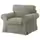 EKTORP Кресло - Hakebo серо-зеленый