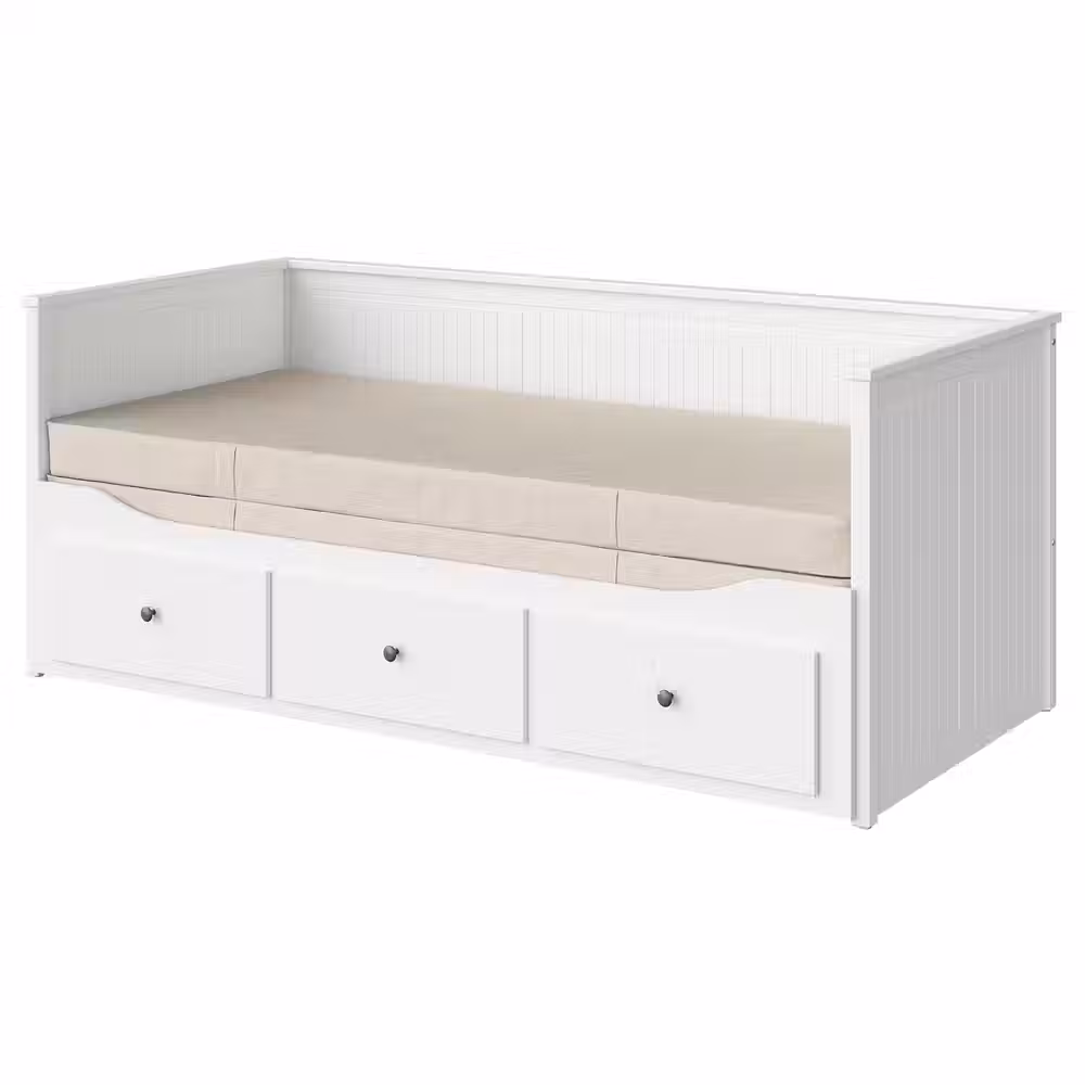 HEMNES Кушетка с 2 матрасами/3ящиками - фото 1