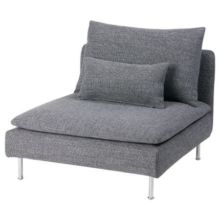 1-местная секция, Lejde серый-черный IKEA SÖDERHAMN 392.918.09
