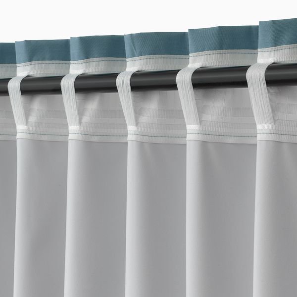 Затемняющая гардина, 1 шт., голубой, 140x250 см IKEA BRUKSVARA 505.741.71 - фото 4