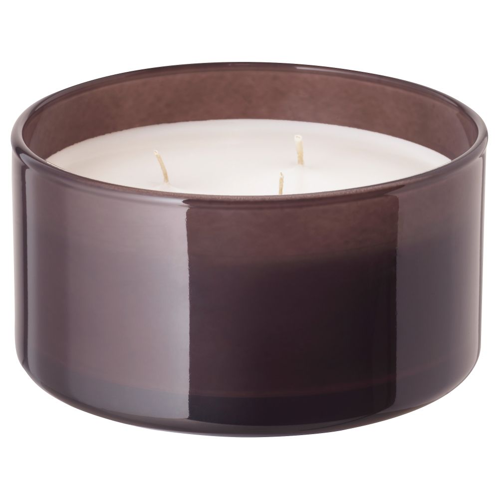 Ароматич свеча в стакане, 3 фитиля КНЭККА, Сосна и мох (7 см) - фото 1