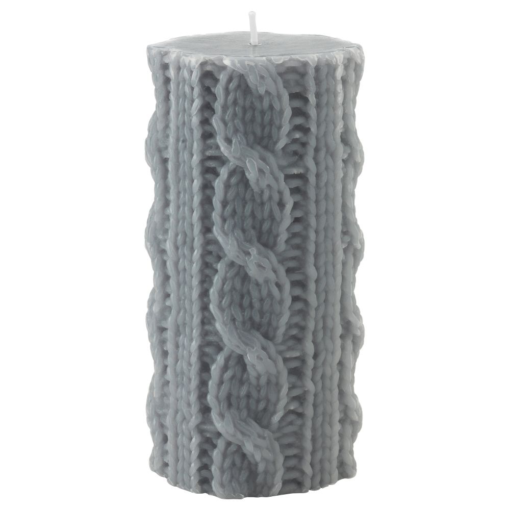 Неароматическая свеча формовая ВИНТЕР 2015, серый (14 см) - схема-чертеж с размерами