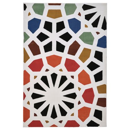 Ковер, короткий ворс, разноцветный 133x195 см IKEA HEMBJUDEN ХЕМБЬЮДЕН 705.120.40