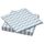 Салфетка бумажная, 33x33 см, с рисунком белый/бледно-голубой IKEA VÅRSIKLÖJA 205.422.28