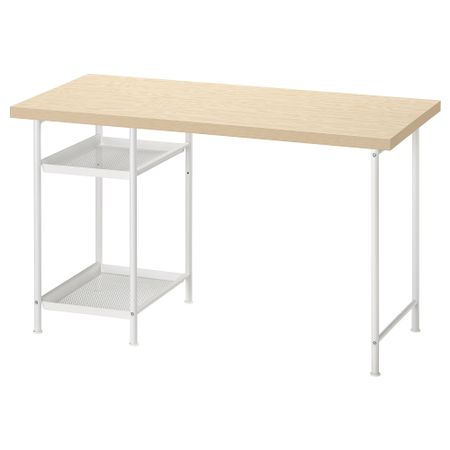 Письменный стол, под сосну, белый, 120x60 см IKEA MITTCIRKEL, SPÄND 995.689.08