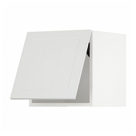 Горизонтальный навесной шкаф, белый/Стенсунд белый 40x40 см IKEA METOD МЕТОД 694.097.89