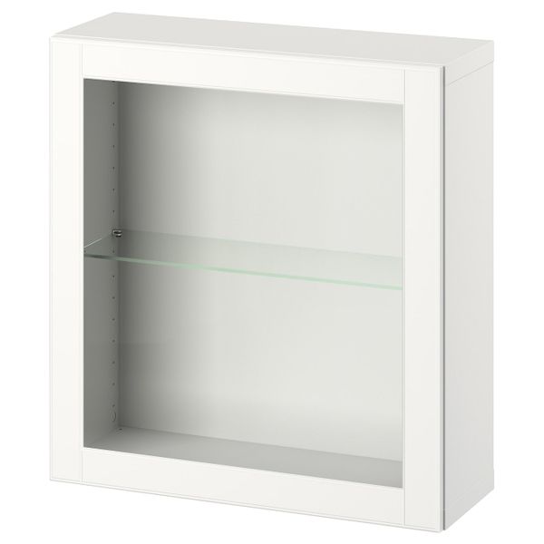 Комбинация настенных шкафов, белый/оствик белый 60x22x64 см IKEA BESTÅ БЕСТО 794.415.81 - фото 1