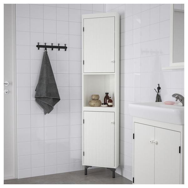 Секция угловая СИЛВЕРОН, белый (40 см) - схема-чертеж с размерами