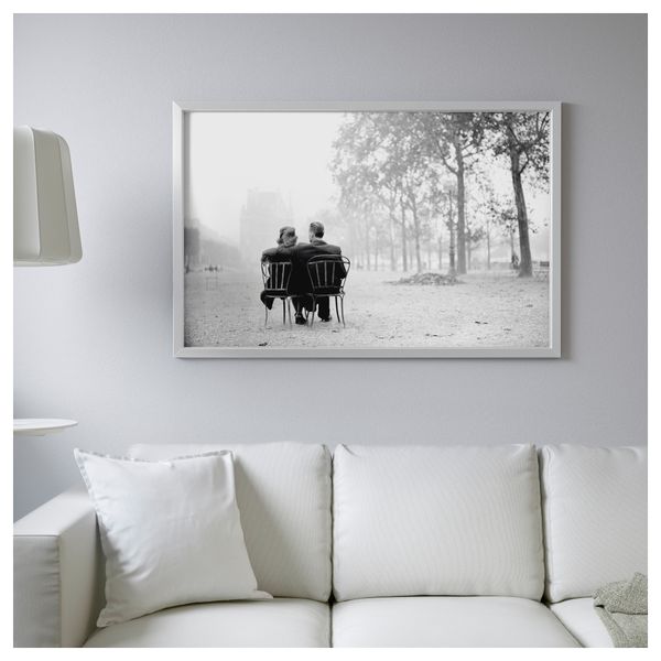 Картина с рамой БЬЁРКСТА, Романтика Парижа, цвет алюминия (78x118 см) - фото 2