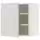 METOD Навесной шкаф с полками - белый/Aspudden светло-серый 60x60 см