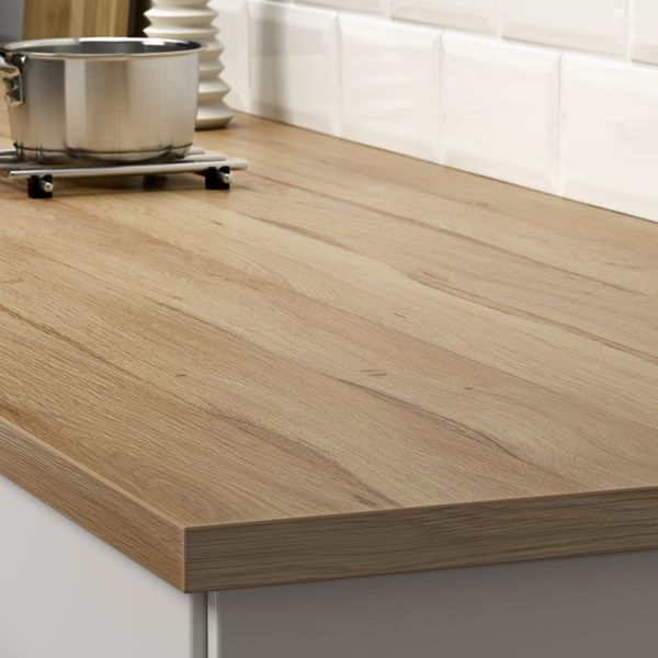 Столешница под заказ, под светлый дуб/ламинат 63.6-125x2.8 см IKEA EKBACKEN ЭКБАККЕН 504.214.75 - фото 4