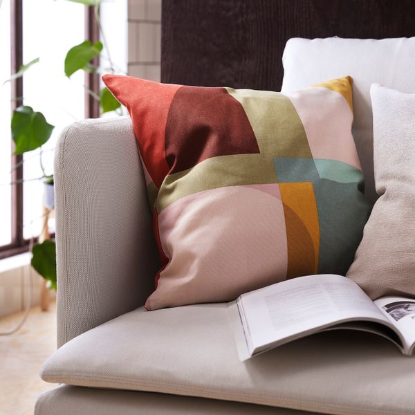 Чехол на подушку, разноцветный 50x50 см IKEA STENMÄTARE СТЕМЭТАРЕ 604.725.15 - фото 4