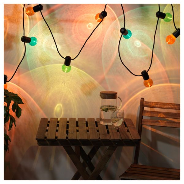 Гирлянда, 12 светодиодов СОЛВИДЕН, для сада, разноцветный - фото 1