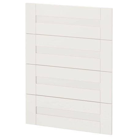 4 фасада для посудомоечной машины, Сэведаль белый 60 см IKEA METOD МЕТОД 093.912.64
