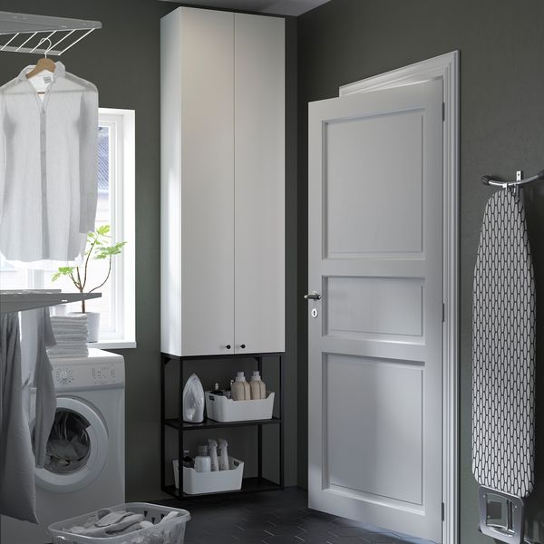 Комбинация для хранения, антрацит, белый, 60x32x255 см IKEA BEGIVENHET БЕГИВЕНХЕТ 293.314.53 - фото 4