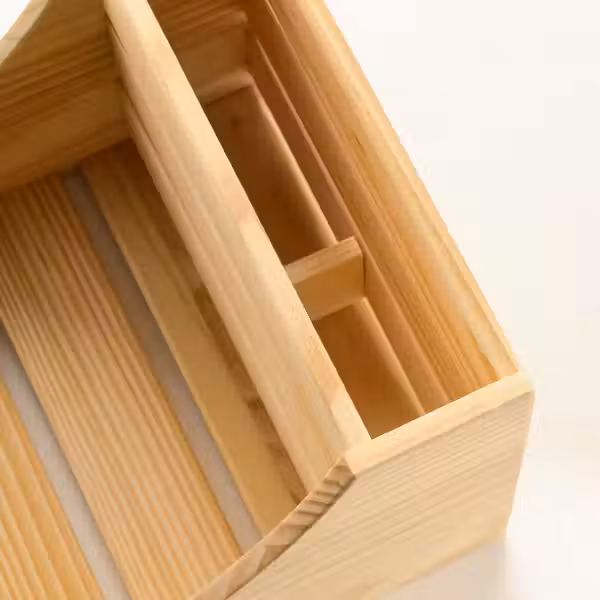 CHOKLADHAJ ШОКЛАДХЭЙ Органайзер для кухонной столешницы - дерево 20x18x16 см - схема-чертеж с размерами