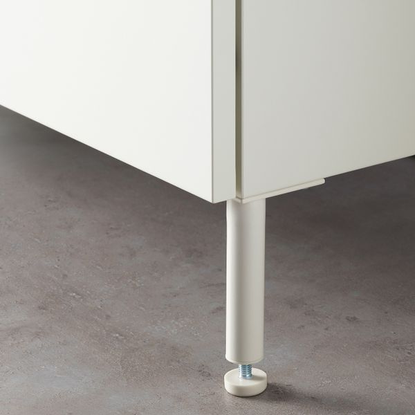 Ножка, белый 11/12 см IKEA LILLÅNGEN ЛИЛЛОНГЕН 703.585.43 - схема-чертеж с размерами