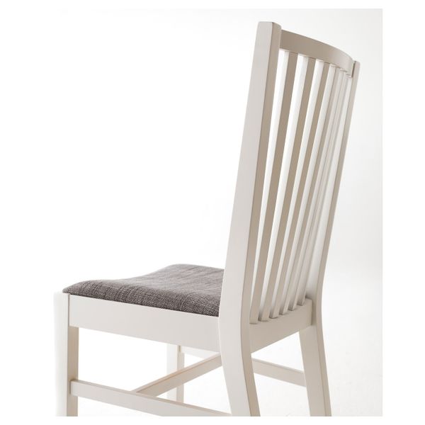 Стул, белый, Исунда серый IKEA НОРНЭС 903.601.87 - фото 2