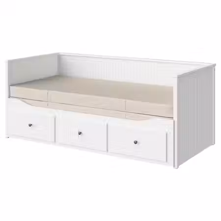 HEMNES Кушетка с 2 матрасами/3ящиками