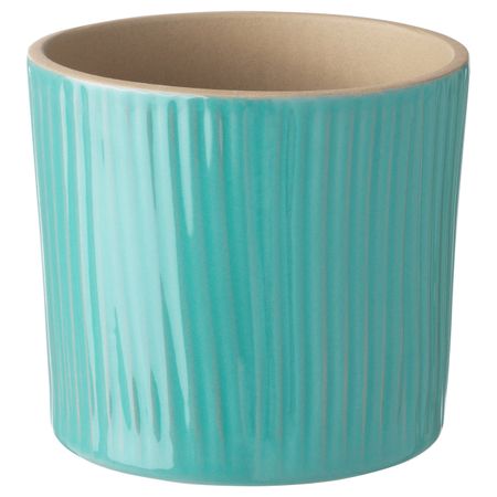 Кашпо, бирюзовый 9 см IKEA ЧИАФРЁН 604.419.01