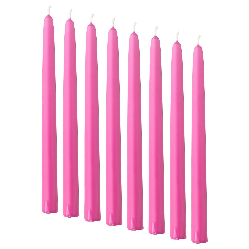 Неароматическая свеча КЛОКХЕТ, темно-розовый (25 см) - фото 1