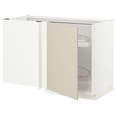 Угловой Напольный шкаф с выдвижной секцией IKEA METOD МЕТОД 194.622.51