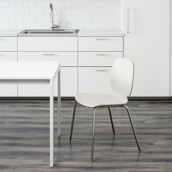 Стул, белый/Брур-Инге хромированный IKEA SVENBERTIL СВЕН-БЕРТИЛЬ 192.272.92 - фото 3