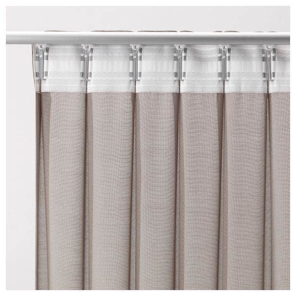 Гардины, 2 шт. ТОРХИЛЬД, светло-коричневый (145x300 см) - схема-чертеж с размерами