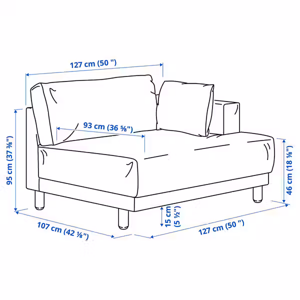 IKEA, дополнительный ракурс - схема-чертеж с размерами