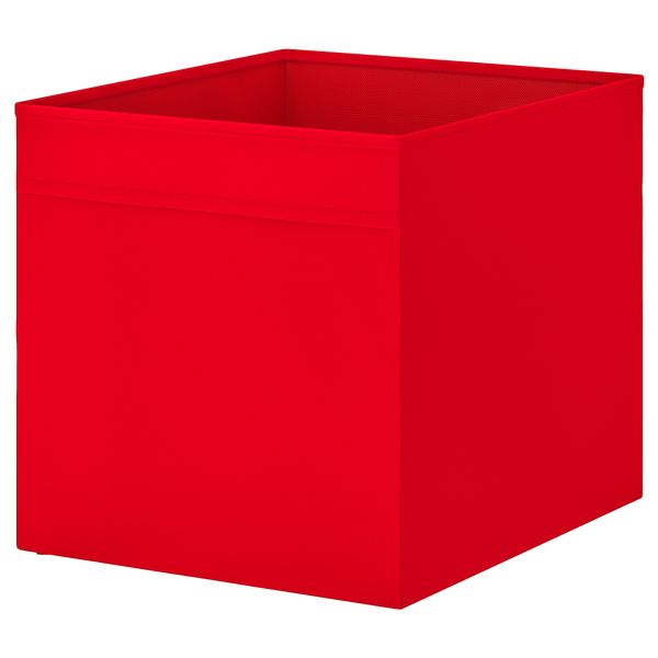 Коробка, красный, 33x38x33 см IKEA DRÖNA ДРЁНА 402.493.53 - фото 1
