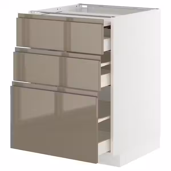 METOD / MAXIMERA Напольный шкаф с выдвиж панелью/3ящ - фото 1