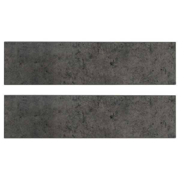 Фронтальная панель ящика, темно-серый под бетон 40x10 см IKEA KALHYTTAN КАЛЬХЮТТАН 005.217.45 - фото 1