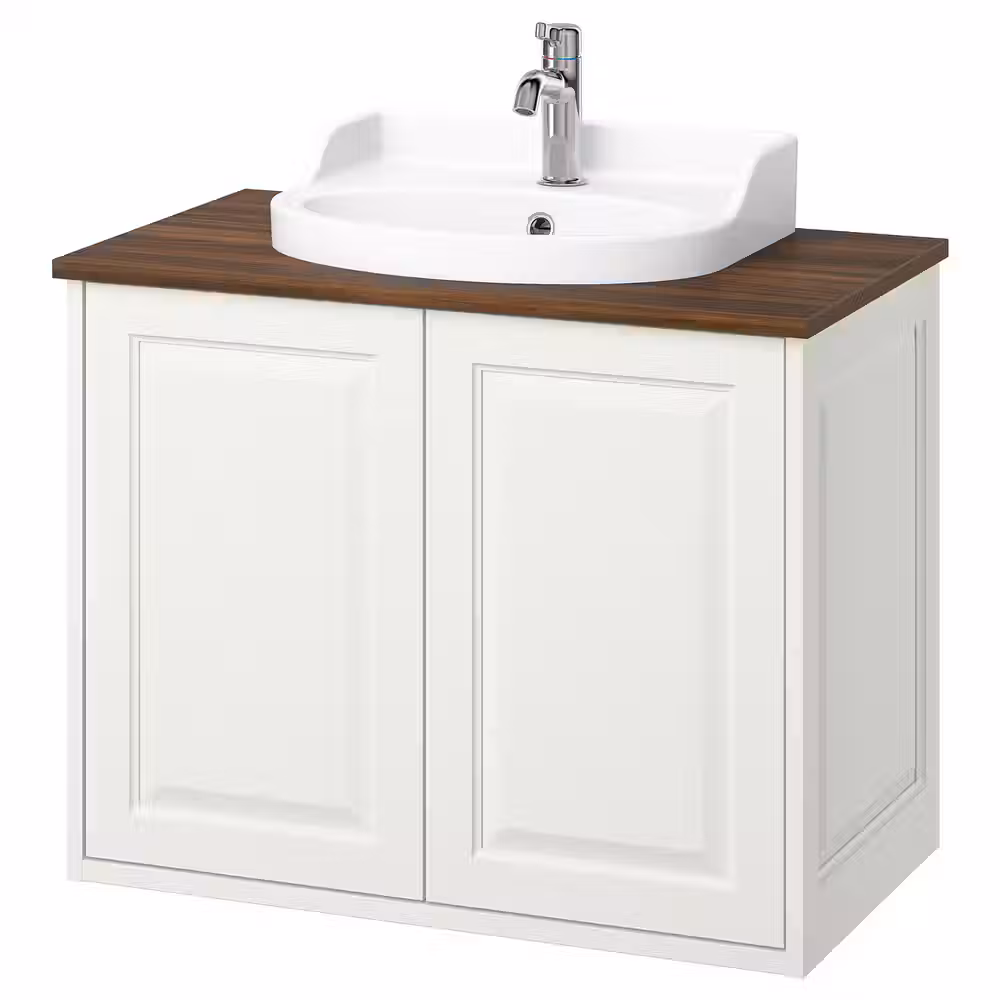 TÄNNFORSEN ТАННФОРСЕН / RUTSJÖN РУТШЁН Шкаф с дверцами/раковина/смеситель - фото 1