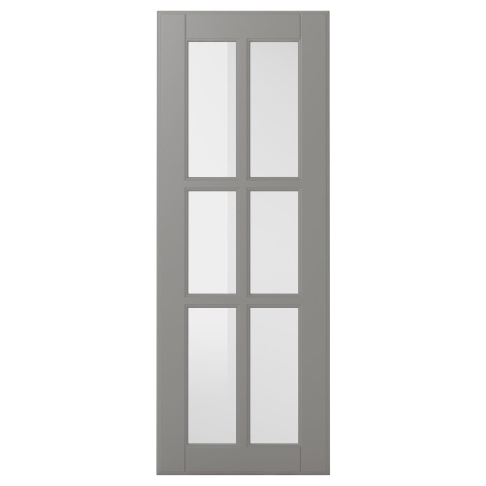 Стеклянная дверь БУДБИН, серый - фото 1