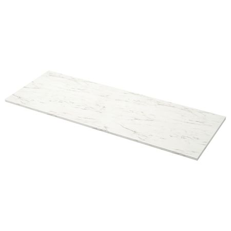 Столешница под заказ, белый под мрамор/ламинат 30-45x2.8 см IKEA EKBACKEN ЭКБАККЕН 504.204.28