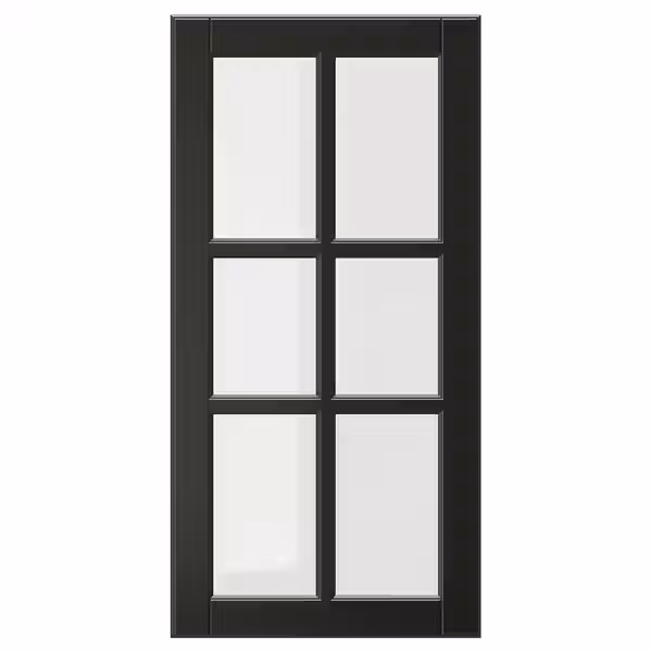 BODBYN Стеклянная дверь - чёрный 40x80 см - фото 1