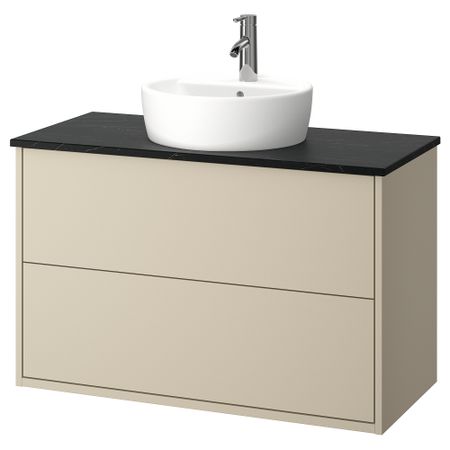 Шкаф с ящиками, раковина, смеситель IKEA HAVBÄCK, TÖRNVIKEN ТОРНВИКЕН 595.216.25