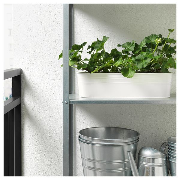 Кашпо СОММАР 2019, д/дома/улицы, овал белый (10.5 см) - фото 2