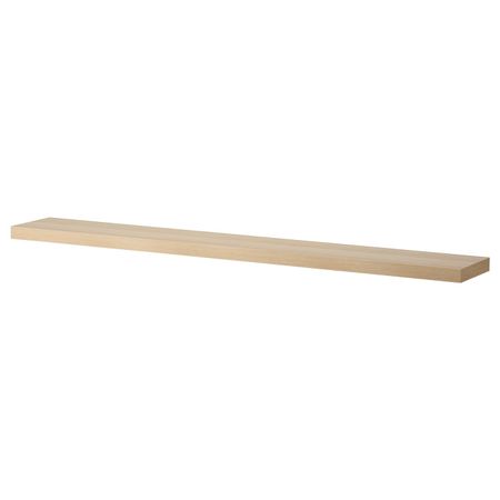 Полка навесная, под беленый дуб, 190x26 см IKEA ЛАКК 103.290.25