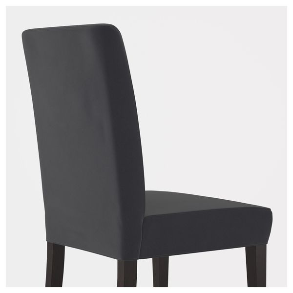 Стул ХЕНРИКСДАЛЬ, темно-коричневый, Дьюпарп темно-серый - схема-чертеж с размерами