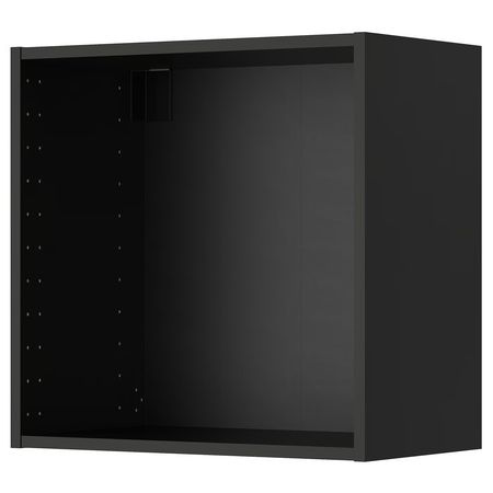 METOD Шкаф навесной - черно-серый 60x37x60 см