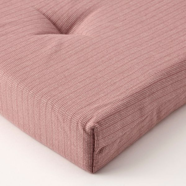 Подушка на стул, розовый 42/35x40x4 см IKEA JUSTINA ЮСТИНА 304.912.47 - схема-чертеж с размерами