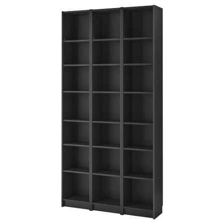 Стеллаж, 120x28x237 см, черно-коричневый IKEA BILLY БИЛЛИ 890.204.72