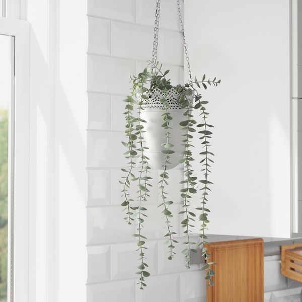 Искусственное растение в горшке, для дома, улицы подвесной/эвкалипт 9 см IKEA FEJKA ФЕЙКА 504.668.12 - фото 5