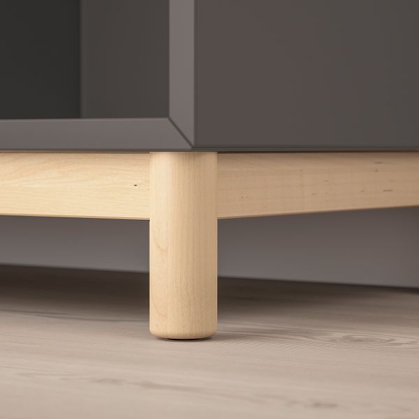 Комбинация шкафов с ножками, темно-серый 140x35x80 см IKEA ЭКЕТ 292.864.79 - фото 3