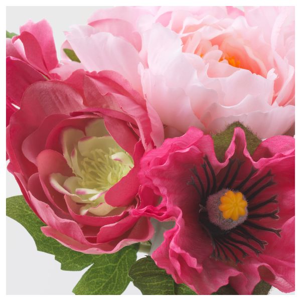 Цветок искусственный СМИККА, букет, розовый (30 см) - схема-чертеж с размерами